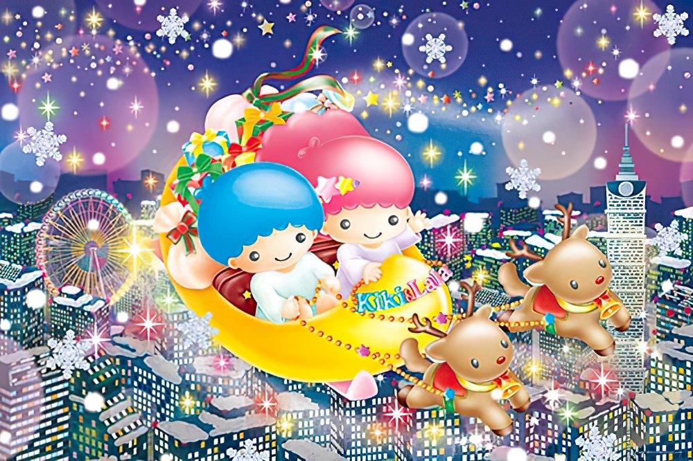 hundred-pictures-hp01000-135-kiki-lala-taipei-christmas-star-1000-pieces-jigsaw-puzzle