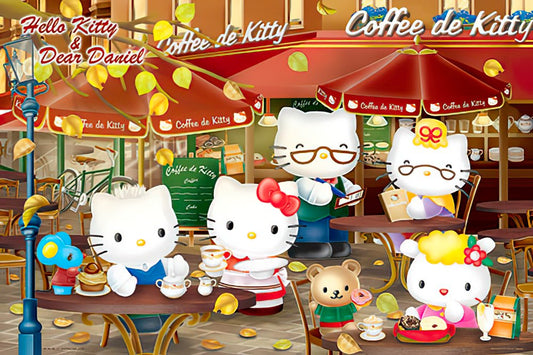 Hundred Pictures HP01000-141　Hello Kitty • Afternoon Coffee　1000 Pieces Jigsaw Puzzle