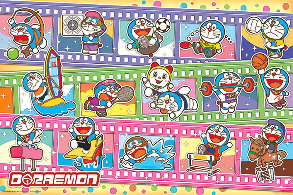 hundred-pictures-hp01000-144-doraemon-perfect-sports-event-1000-pieces-jigsaw-puzzle