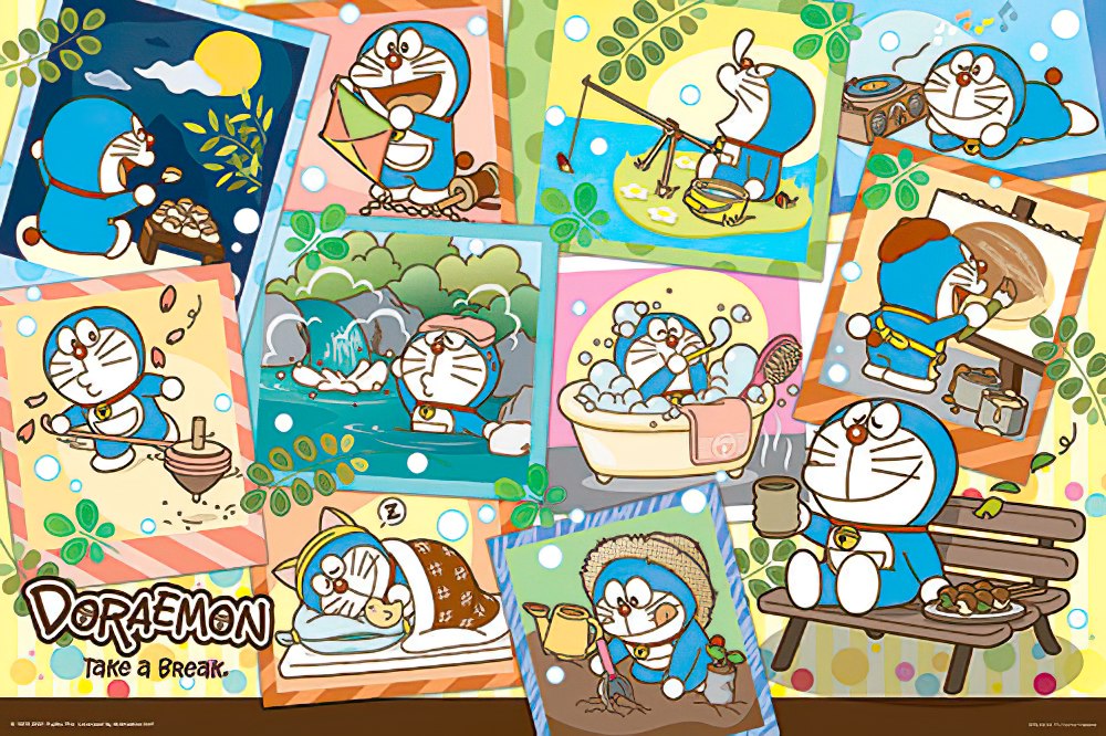 hundred-pictures-hp01000-151-doraemon-free-time-1000-pieces-jigsaw-puzzle