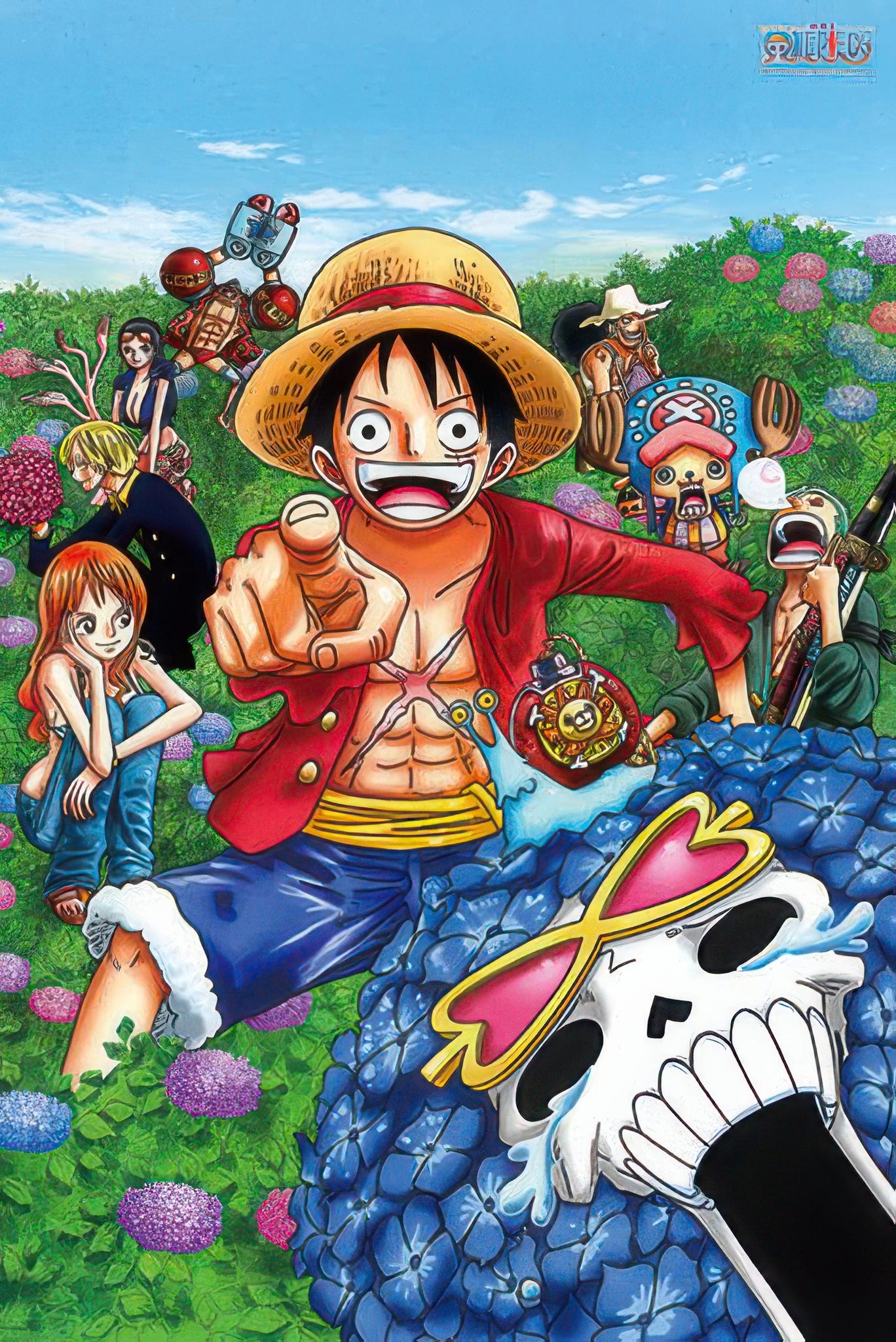 hundred-pictures-hp01000-155-one-piece-hydrangea-sea-1000-pieces-jigsaw-puzzle