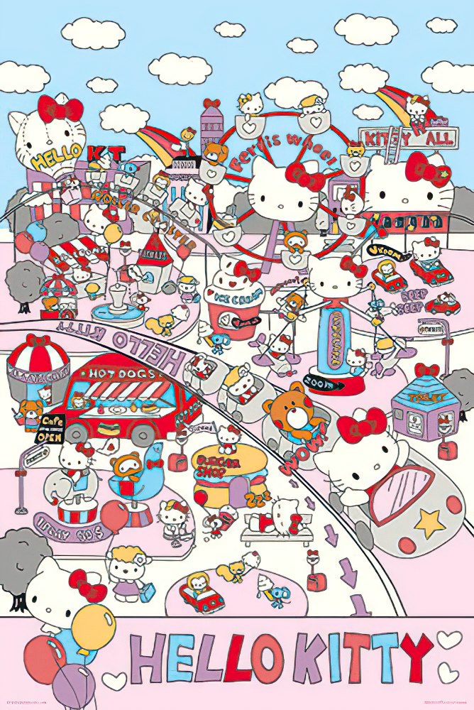 hundred-pictures-hp01000-175-hello-kitty-happy-amusement-park-1000-pieces-jigsaw-puzzle