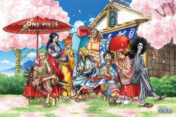 hundred-pictures-hp01000-194-one-piece-cherry-blossom-viewing-1000-pieces-jigsaw-puzzle