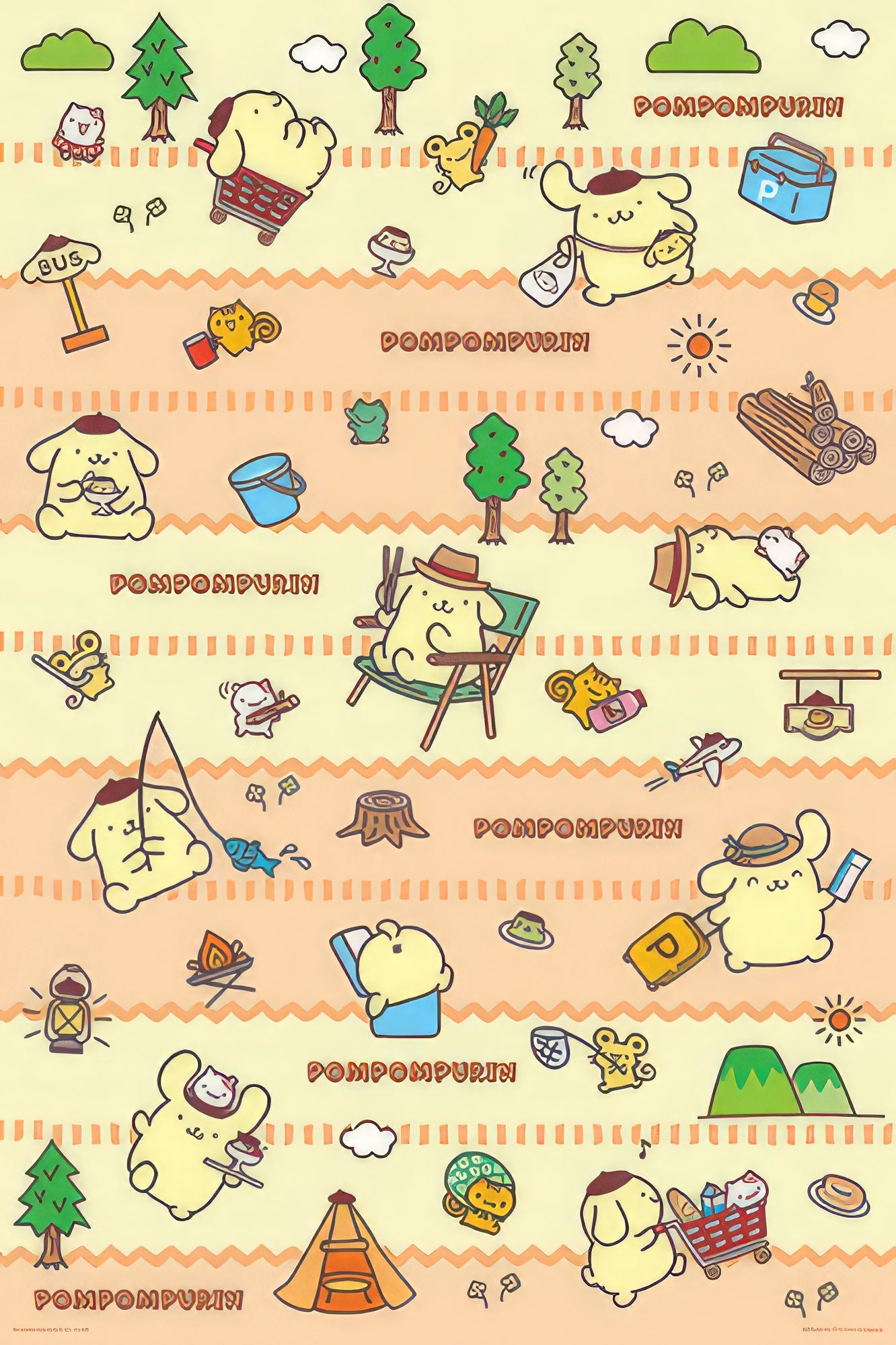 hundred-pictures-hp01000-205-pompompurin-outdoor-activities-1000-pieces-jigsaw-puzzle