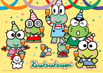 hundred-pictures-hp0108-214-kerokerokeroppi-cheering-with-a-toast-108-pieces-jigsaw-puzzle