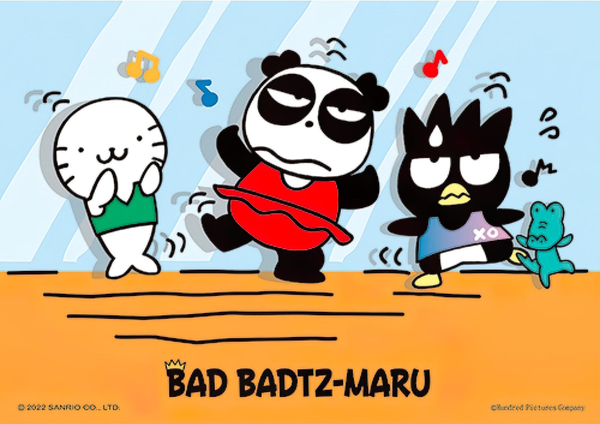 hundred-pictures-hp0108-238-bad-badtz-maru-dance-class-108-pieces-jigsaw-puzzle