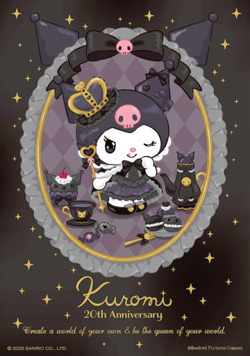 hundred-pictures-hp0108-298-kuromi-(anniversary-series)-black-fashion-queen-108-pieces-jigsaw-puzzle