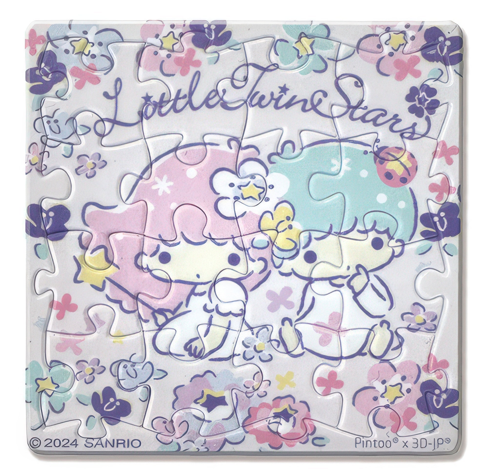 hundred-pictures-hp0116014-little-twin-stars-(flower-series)-pansy-16-pieces-magnet-puzzle