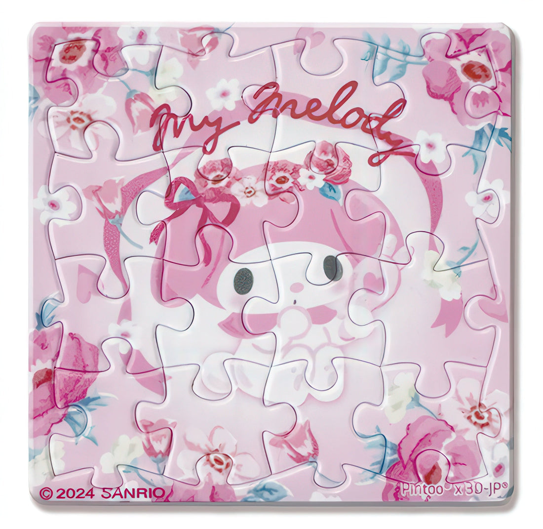 hundred-pictures-hp0116015-my-melody-(flower-series)-pink-camellia-16-pieces-magnet-puzzle