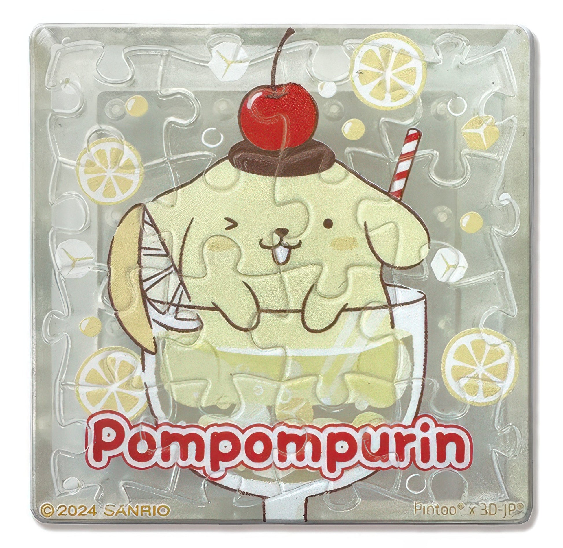 hundred-pictures-hp0116024-pompompurin-(sparkling-water-series)-sweet-and-sour-orange-16-pieces-magnet-puzzle