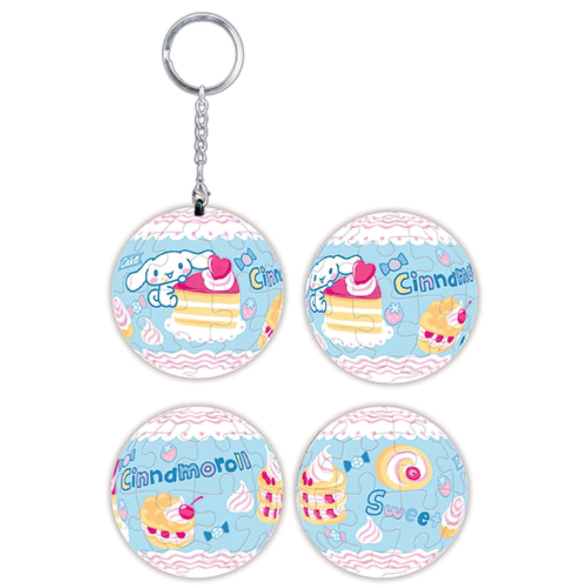 hundred-pictures-hp0124249-cinnamoroll-whipped-cream-cake-24-pieces-plastic-keychain-puzzle