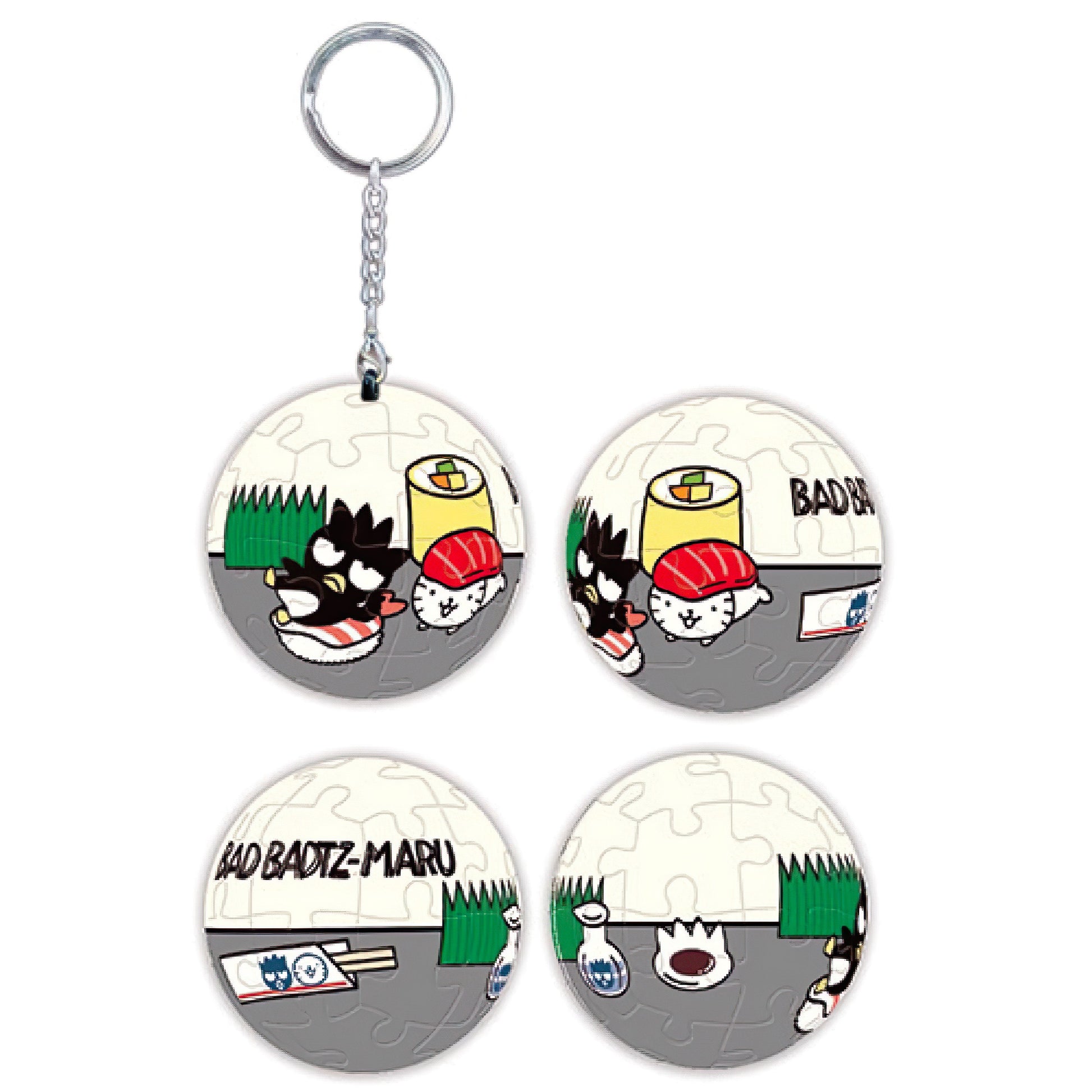 hundred-pictures-hp0124251-badtz-maru-super-delicious-sushi-24-pieces-plastic-keychain-puzzle