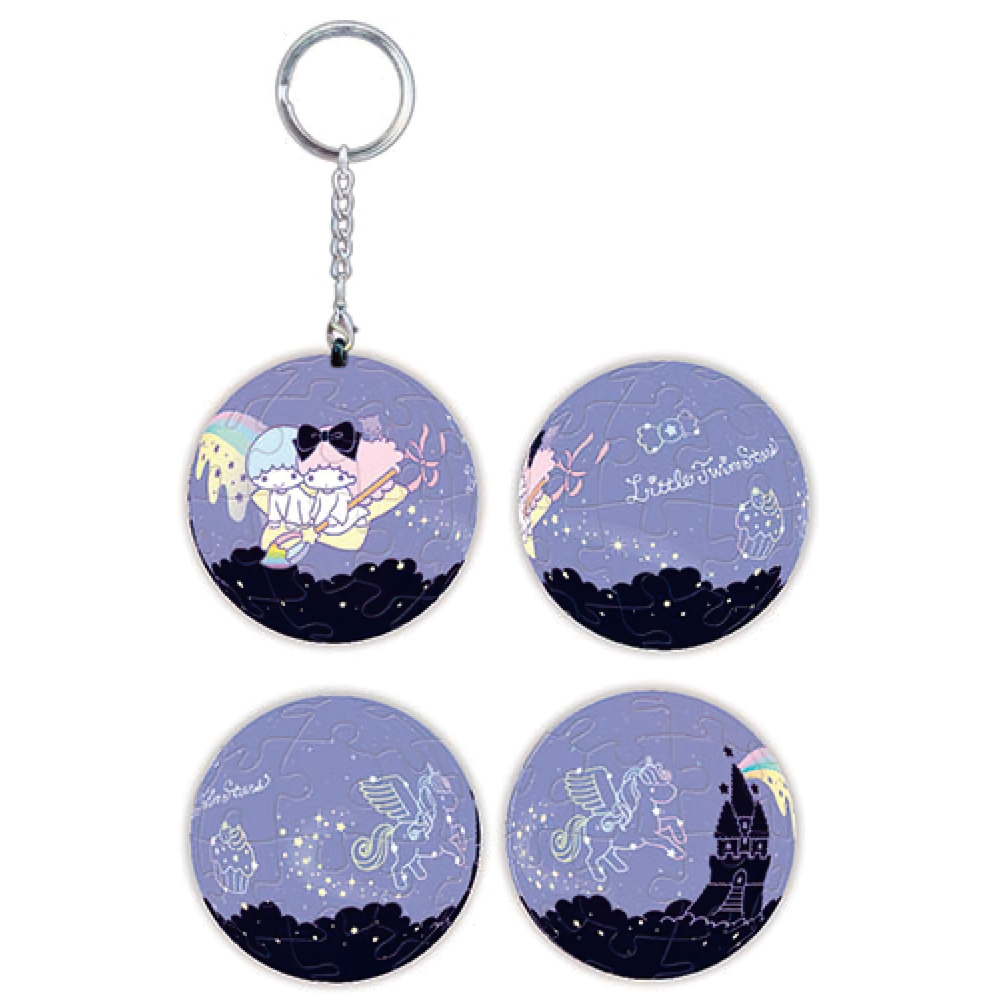 hundred-pictures-hp0124260-kiki-lala-painted-starry-sky-24-pieces-plastic-keychain-puzzle