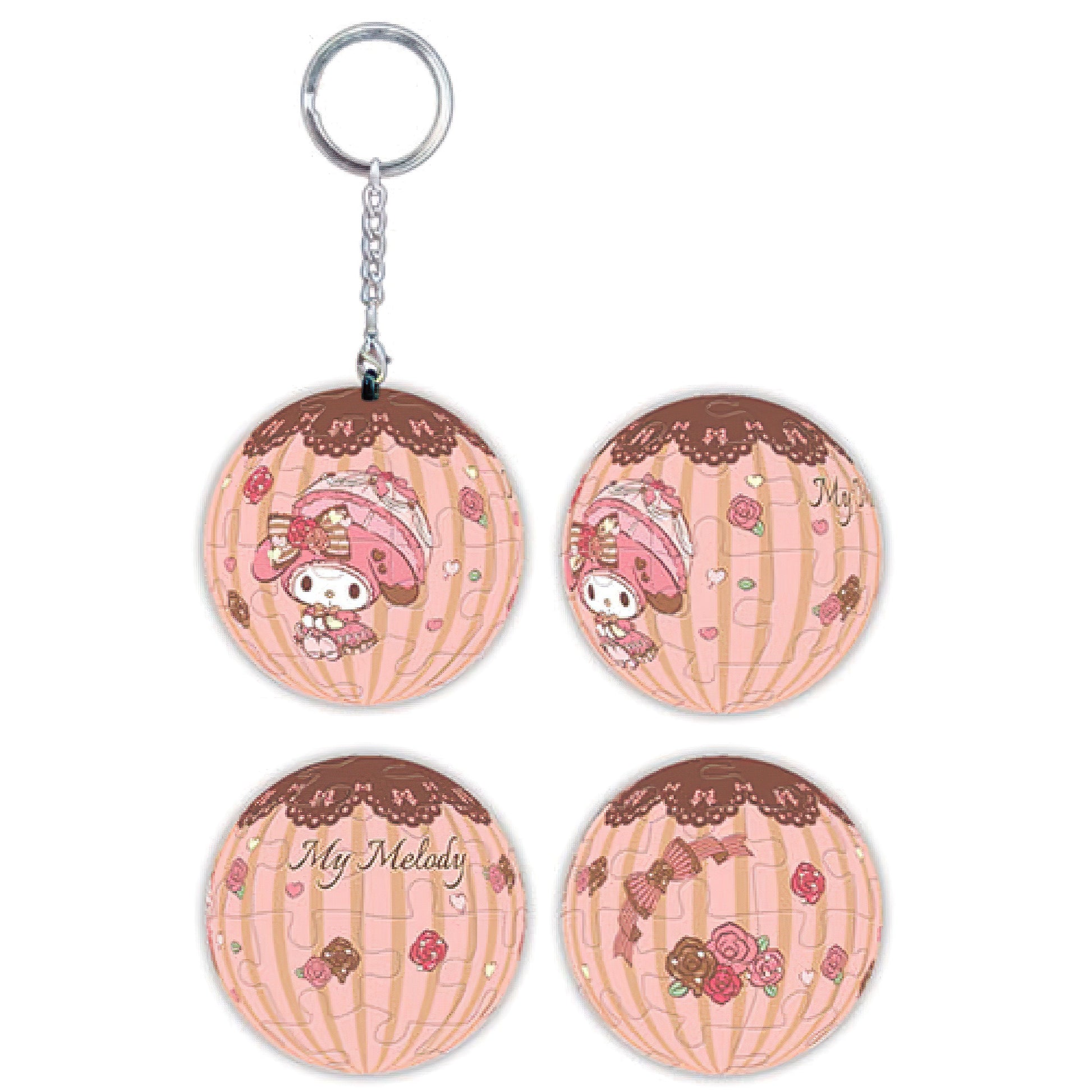 hundred-pictures-hp0124261-my-melody-chocolate-rose-24-pieces-plastic-keychain-puzzle