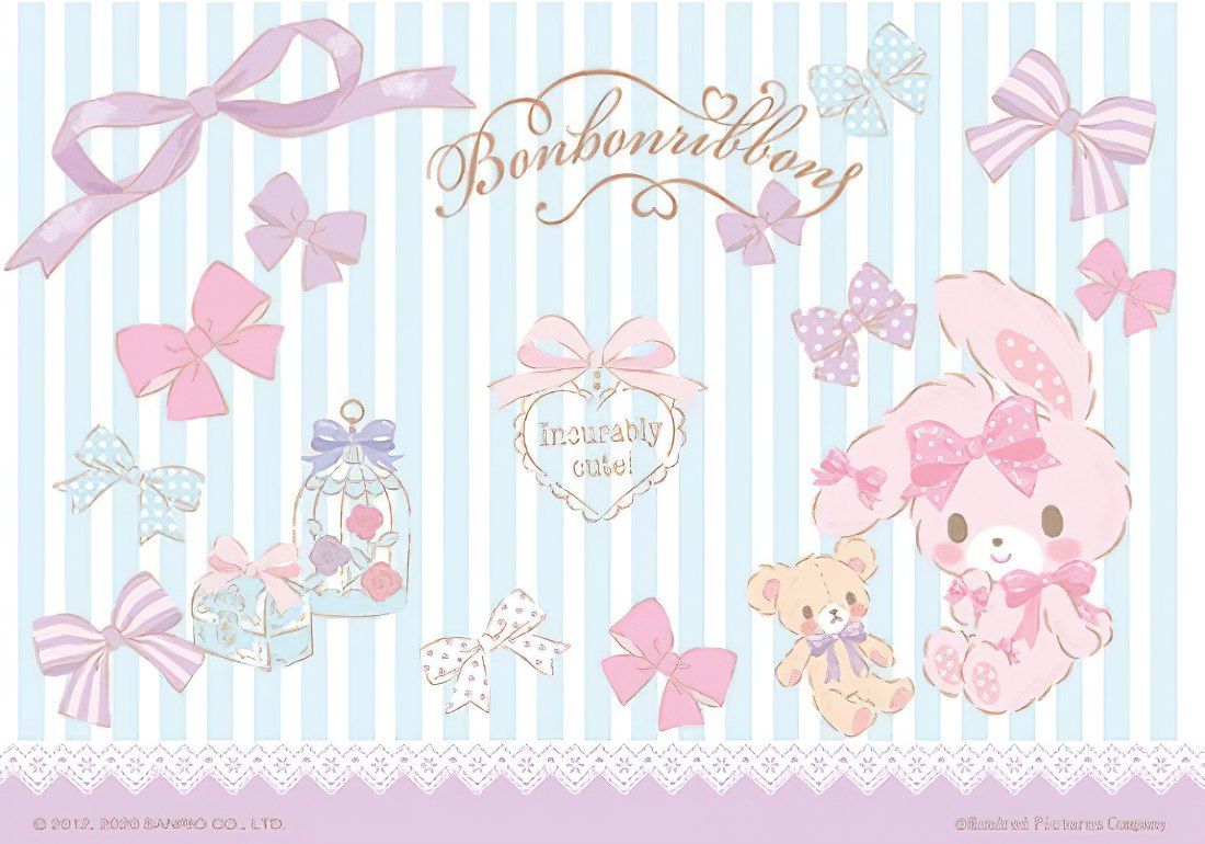 hundred-pictures-hp0200-020-bonbonribbon-romantic-ribbon-200-pieces-jigsaw-puzzle