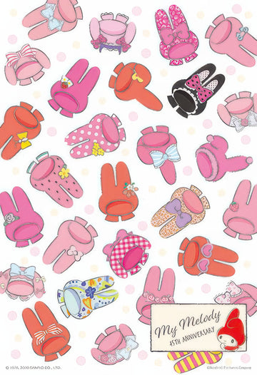 hundred-pictures-hp0300s-168-my-melody-(45th-anniversary-series)-headscarf-300-pieces-jigsaw-puzzle