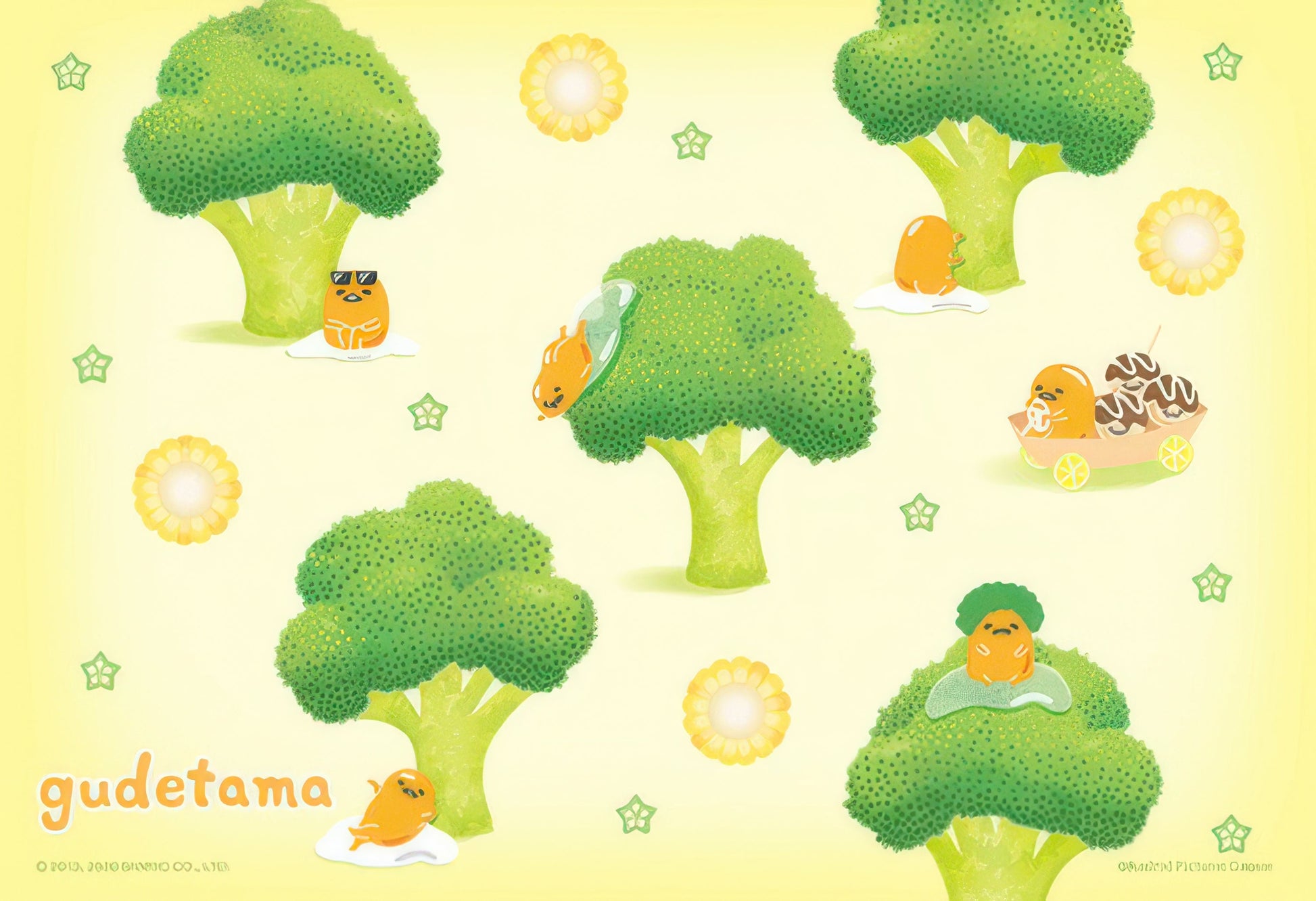 hundred-pictures-hp0300s-189-gudetama-broccoli-forest-300-pieces-jigsaw-puzzle