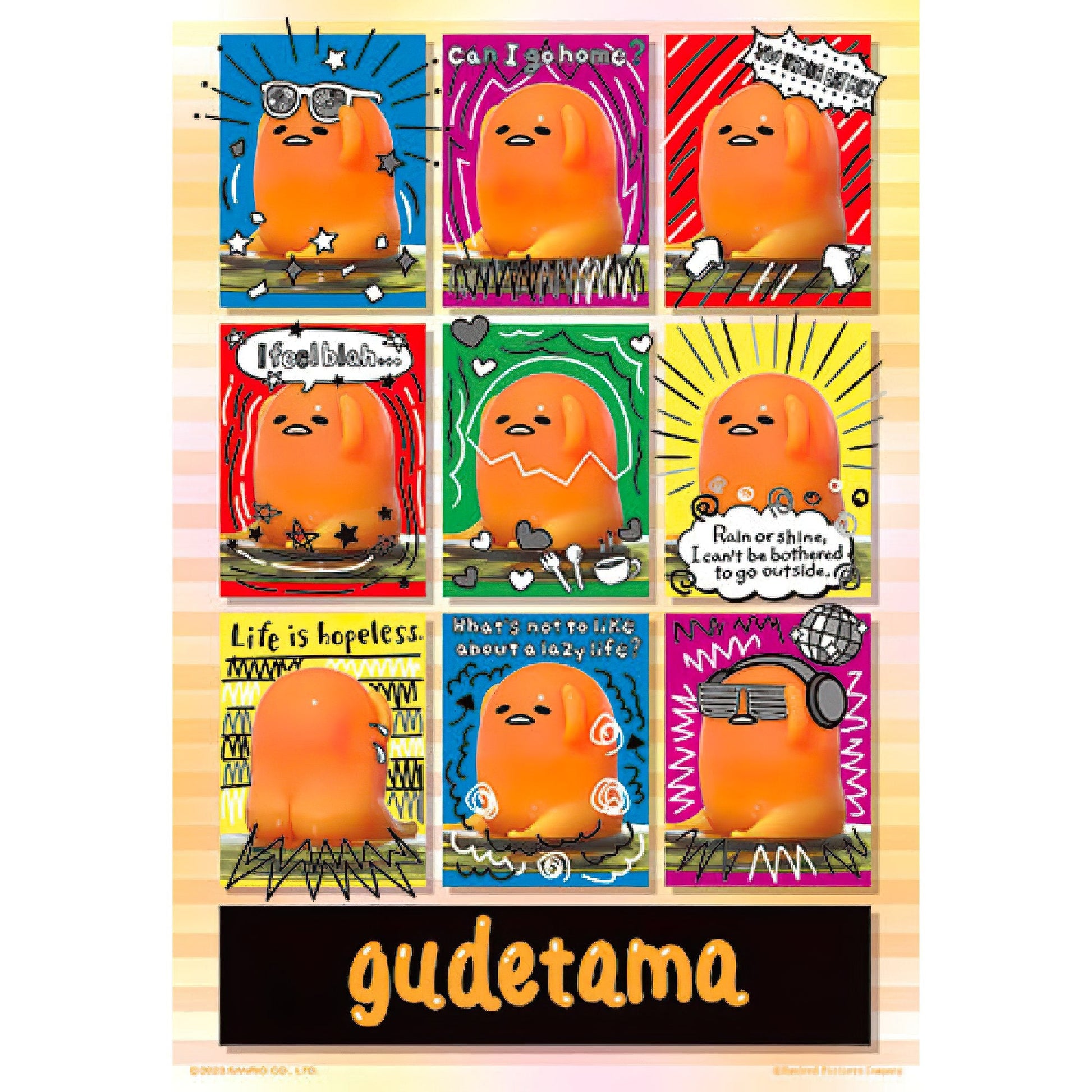 hundred-pictures-hp0300s-244-various-faces-of-gudetama-300-pieces-jigsaw-puzzle