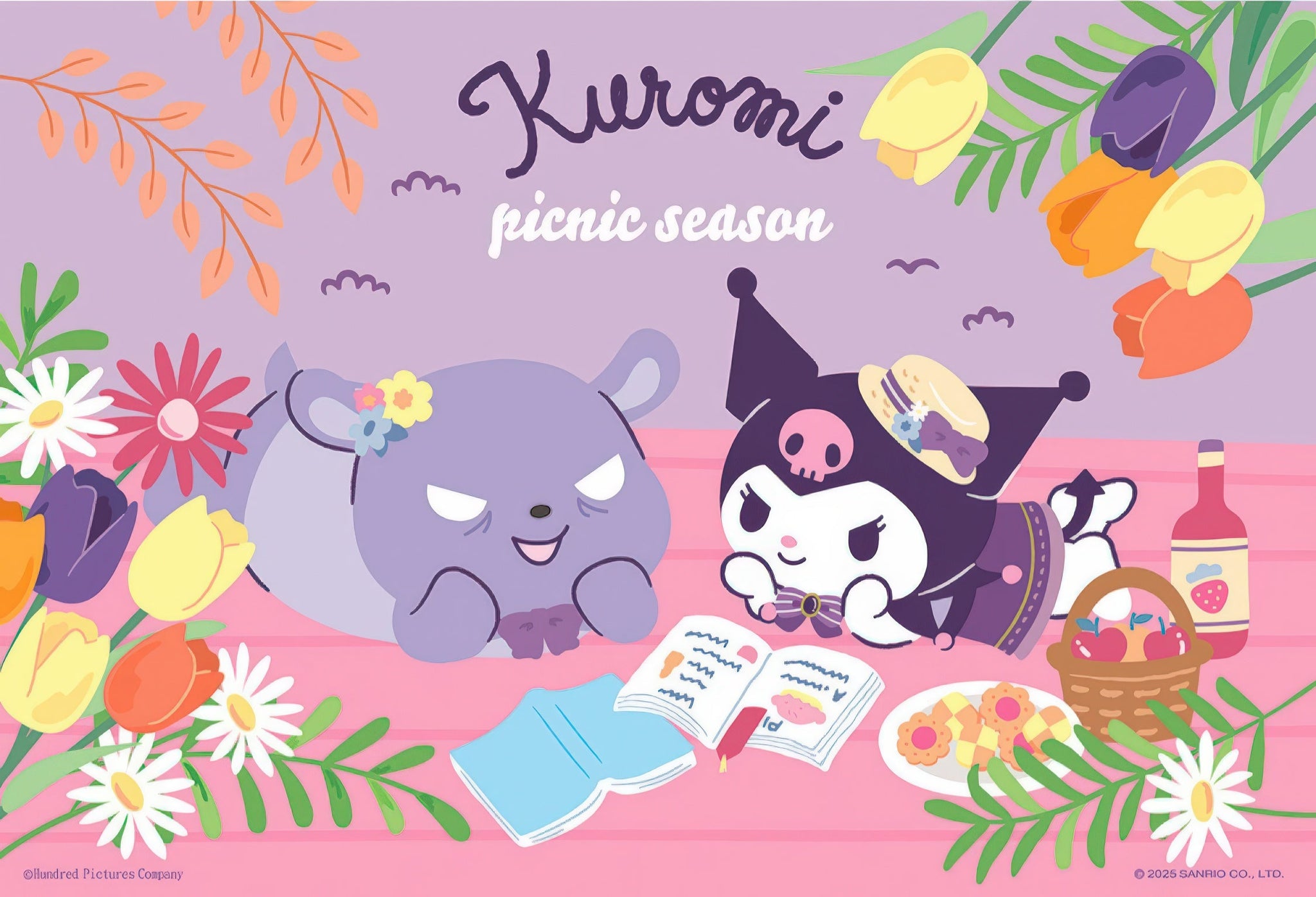 hundred-pictures-hp0300s-278-kuromi-reading-time-300-pieces-jigsaw-puzzle