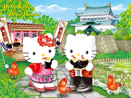 Hundred Pictures â€¢ Hello Kitty â€¢ Nagoya Tourã€€520 PCS Jigsaw Puzzle