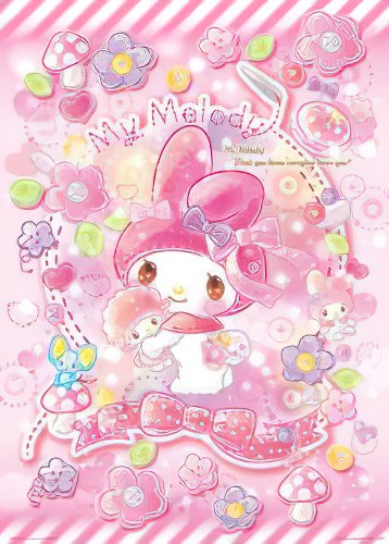 Hundred Pictures HP0520-201　My Melody • Love Pink Flowers　520 Pieces Jigsaw Puzzle