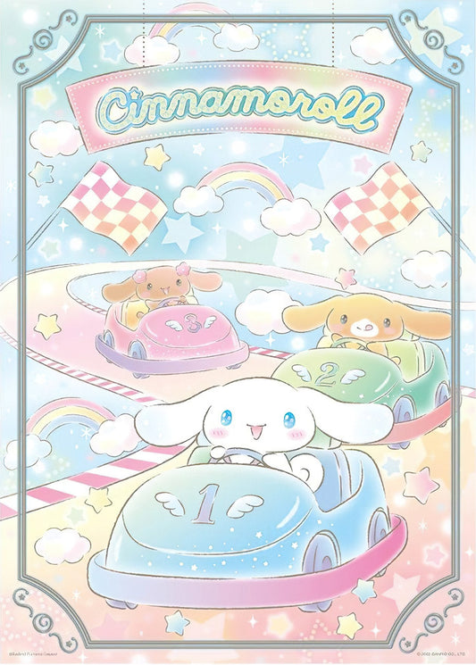 Hundred Pictures HP0520-227　Cinnamoroll • Cute Racing Car　520 Pieces Jigsaw Puzzle