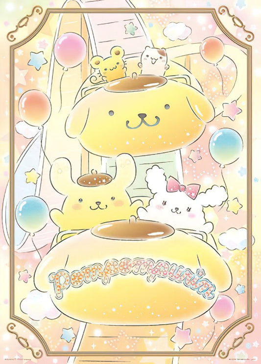 Hundred Pictures HP0520-228　Pompompurin • Colourful Rollercoaster　520 Pieces Jigsaw Puzzle