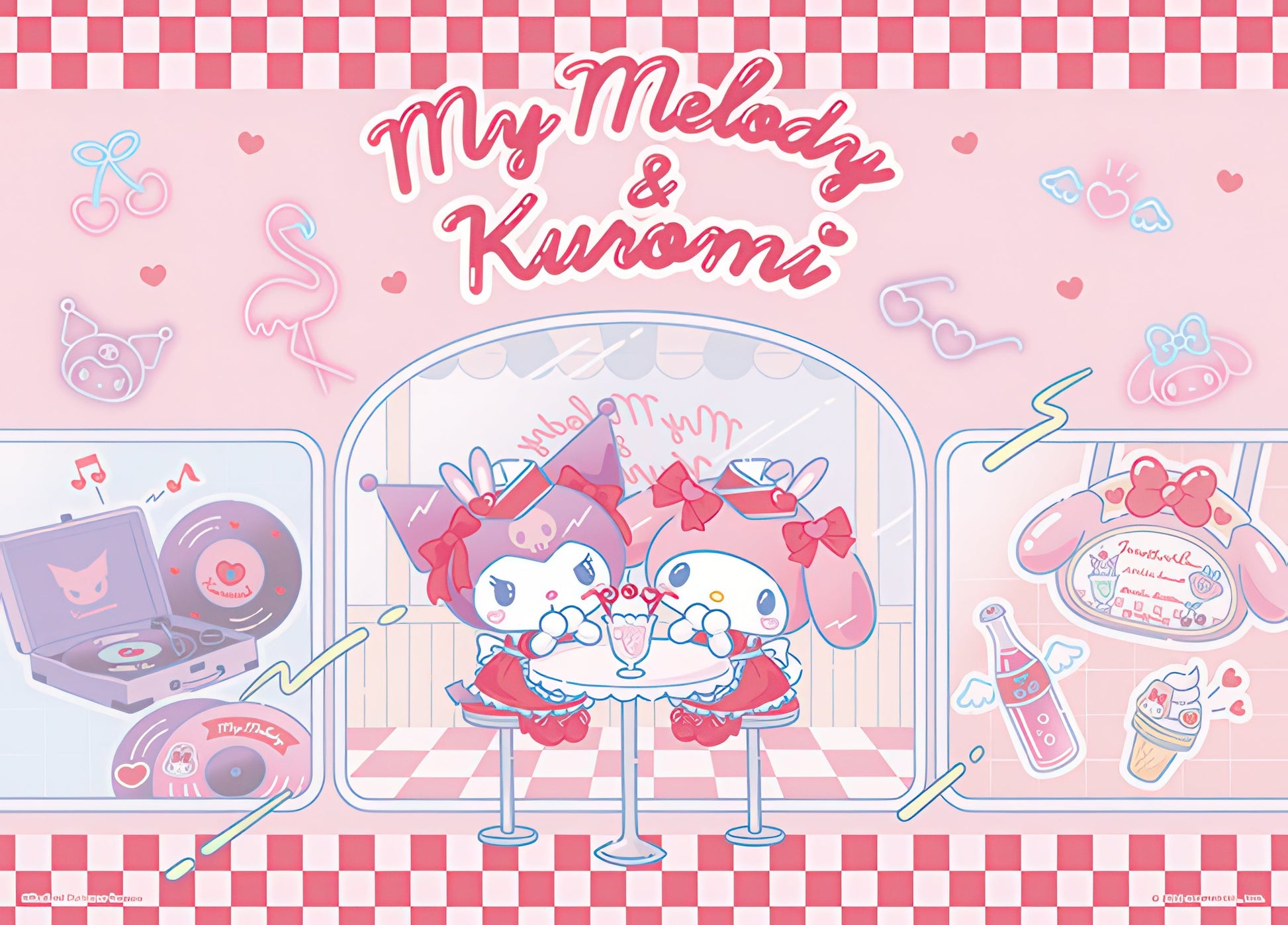 hundred-pictures-hp0520-248-my-melody-&-kuromi-(american-restaurant-series)-sweetheart-maid-520-pieces-jigsaw-puzzle