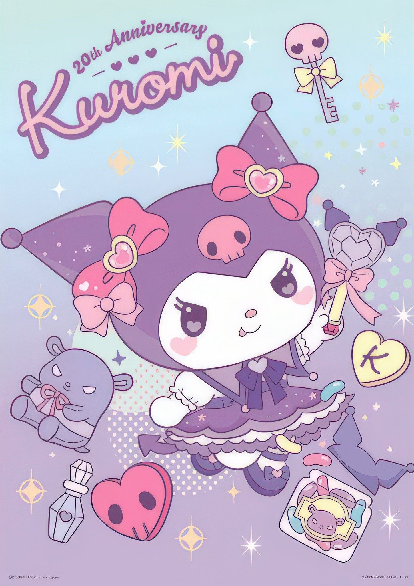 hundred-pictures-hp0520-274-kuromi-(anniversary-series)-playful-magic-520-pieces-jigsaw-puzzle