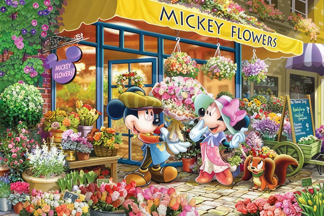 hundred-pictures-hpd01000-014-mickey-friends-mickey-s-flower-shop-1000-pieces-jigsaw-puzzle