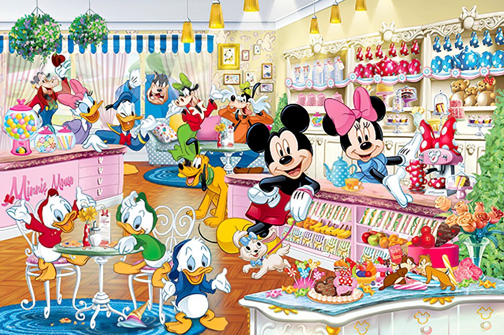 hundred-pictures-hpd01000-048-mickey-friends-dessert-cafe-1000-pieces-jigsaw-puzzle