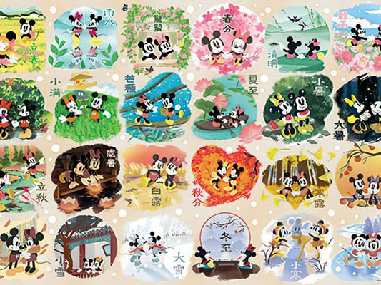 Hundred Pictures â€¢ Mickey & Minnie â€¢ Moments & Seasonsã€€1000 PCS Jigsaw Puzzle