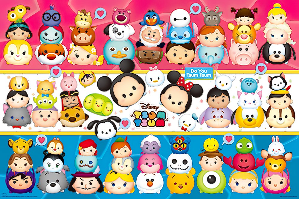 hundred-pictures-hpd01000-093-tsum-tsum-stacked-in-love-1000-pieces-jigsaw-puzzle