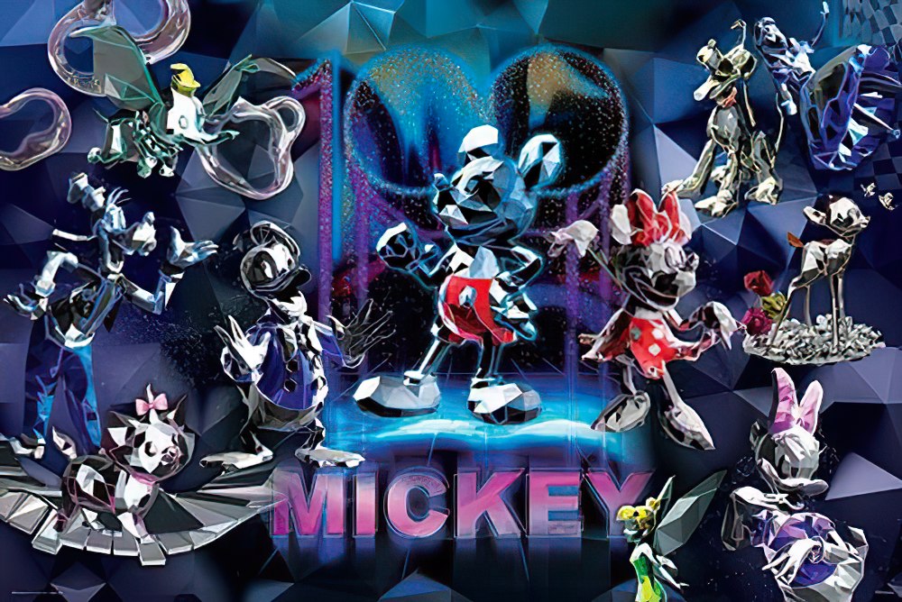 hundred-pictures-hpd01000-110-disney-(disney-100th-celebration)-mickey-(2)-1000-pieces-jigsaw-puzzle