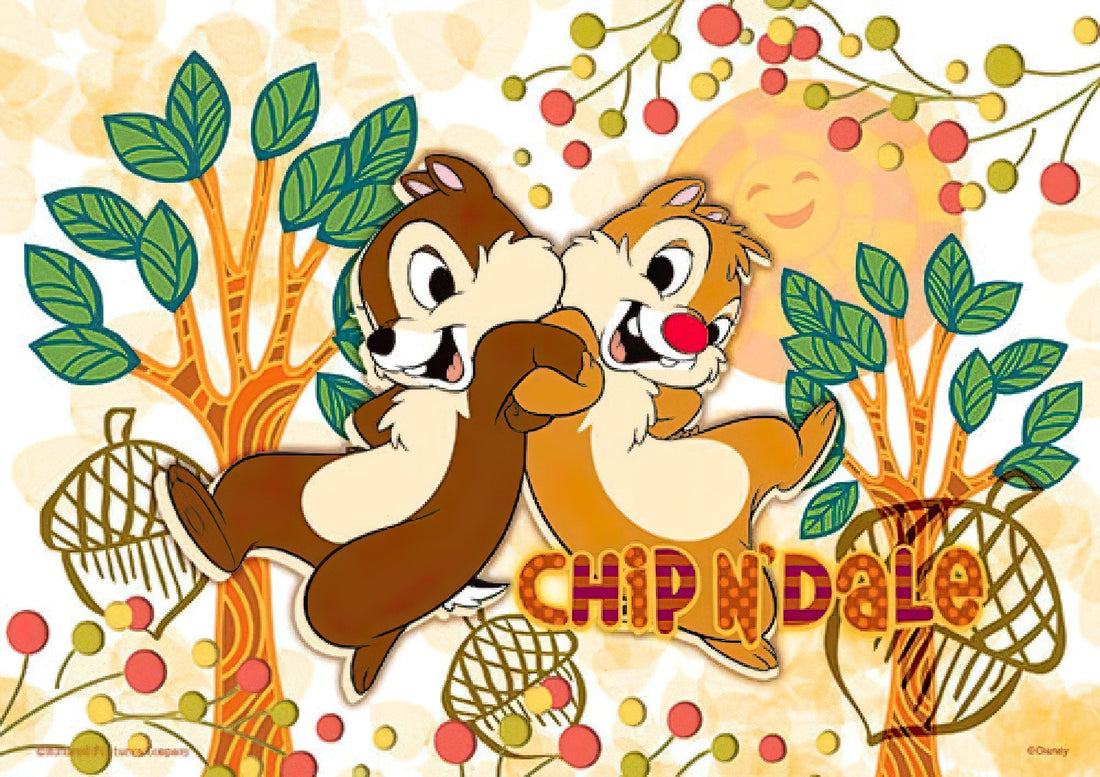 hundred-pictures-hpd0108-259-chip-an'-dale-working-together-108-pieces-jigsaw-puzzle