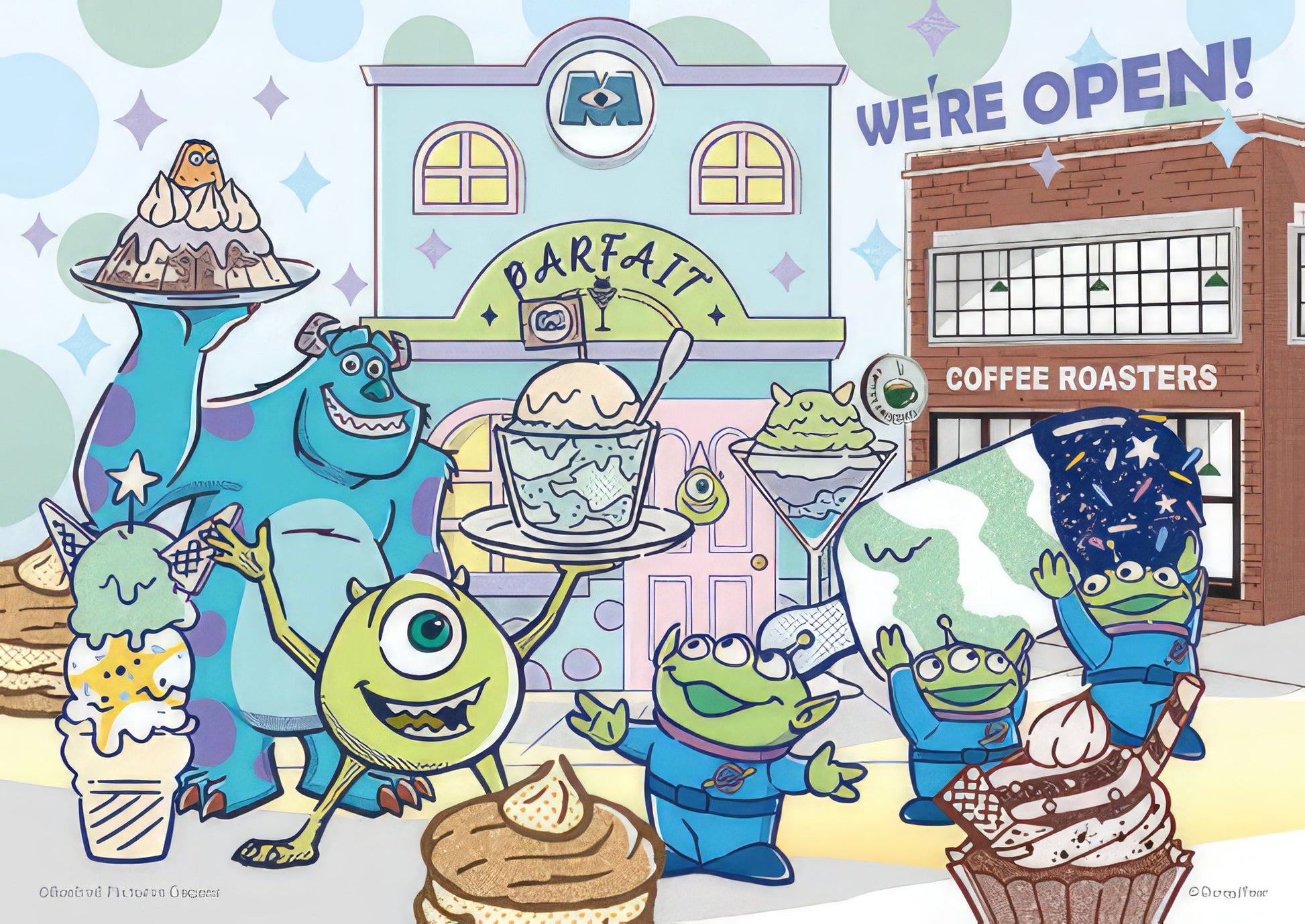 hundred-pictures-hpd0108-292-disney-pixar-fluffy-(dessert-series)-ice-cream-and-dessert-shop-108-pieces-jigsaw-puzzle