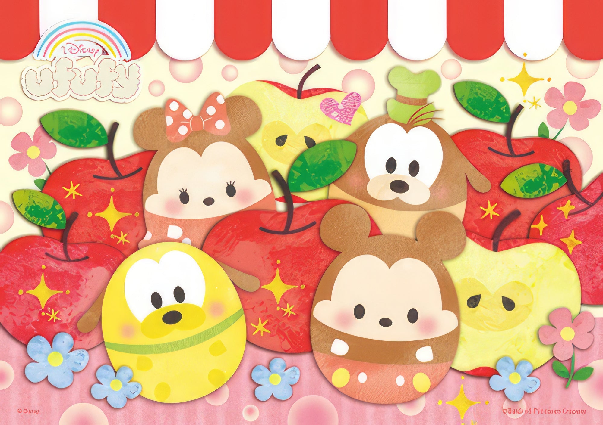 hundred-pictures-hpd0108-297-disney-ufufy-(fruit-and-flower-series)-apple-108-pieces-jigsaw-puzzle