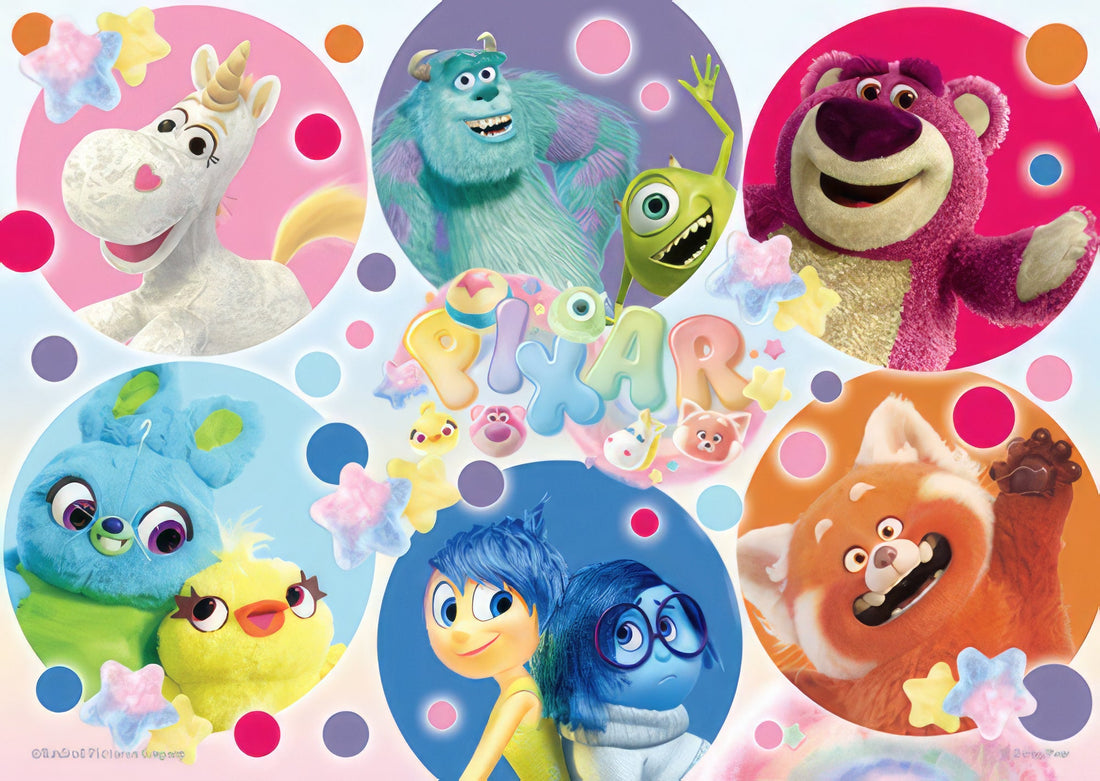 hundred-pictures-hpd0108-301-disney-pixar-fluffy-(sweet-dream-series)-rainbow-dots-108-pieces-jigsaw-puzzle