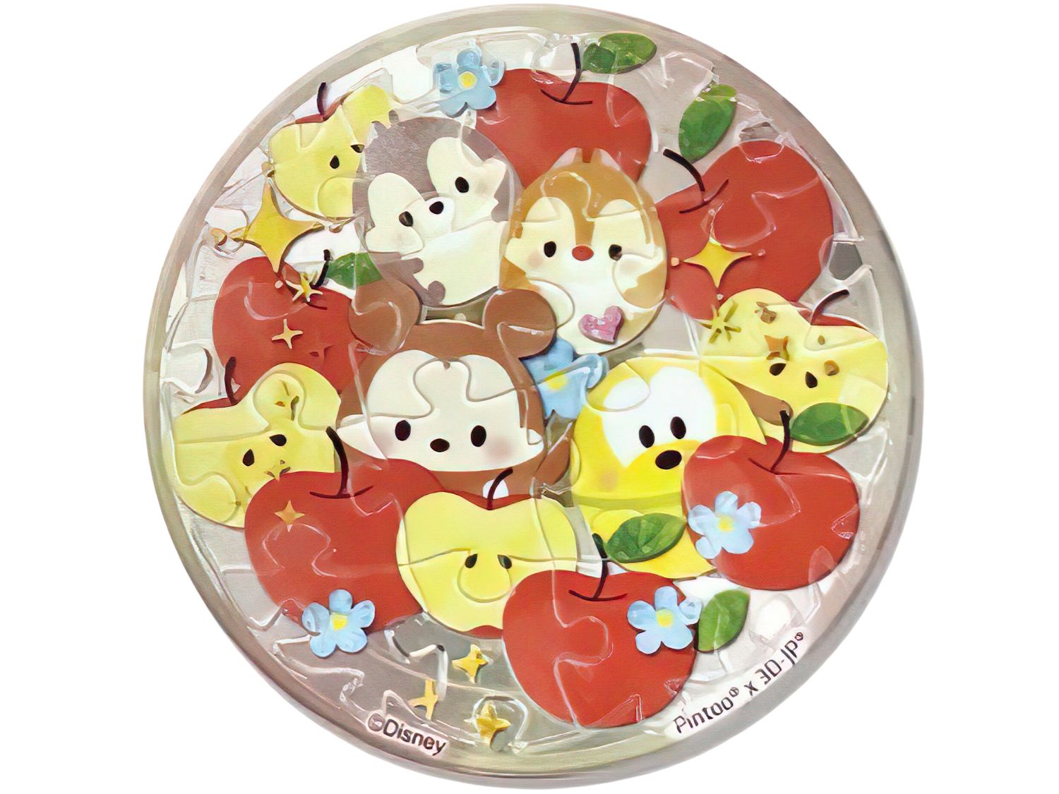 hundred-pictures-hpd0116029-disney-ufufy-(fruit-and-flower-series)-apple-16-pieces-magnet-puzzle