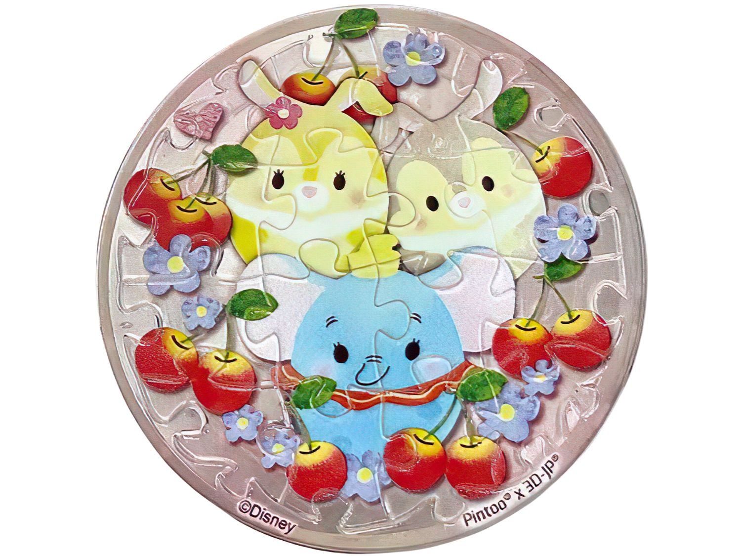 hundred-pictures-hpd0116031-disney-ufufy-(fruit-and-flower-series)-cherry-16-pieces-magnet-puzzle