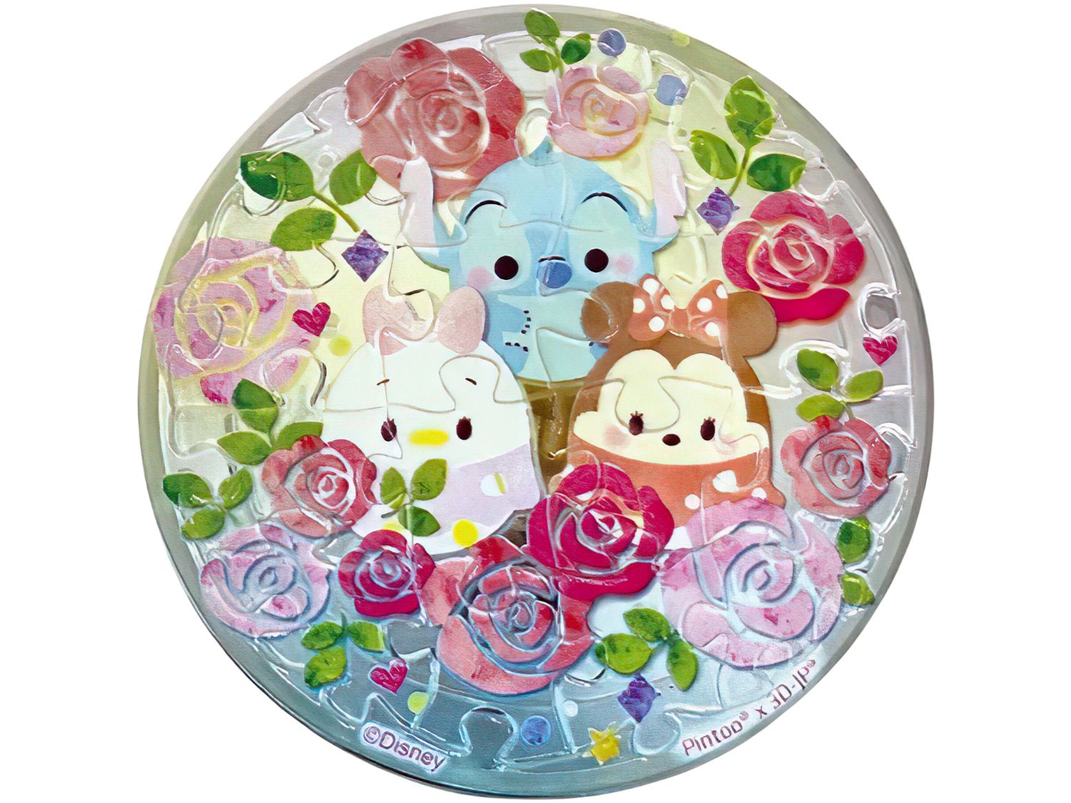 hundred-pictures-hpd0116032-disney-ufufy-(fruit-and-flower-series)-rose-16-pieces-magnet-puzzle