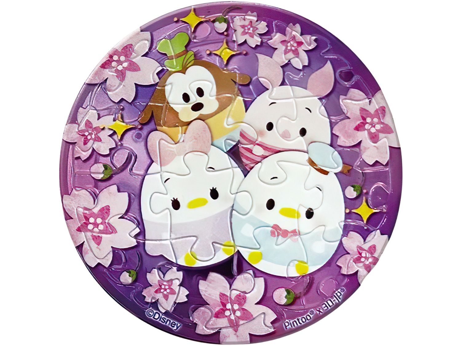 hundred-pictures-hpd0116033-disney-ufufy-(fruit-and-flower-series)-cherry-blossom-16-pieces-magnet-puzzle
