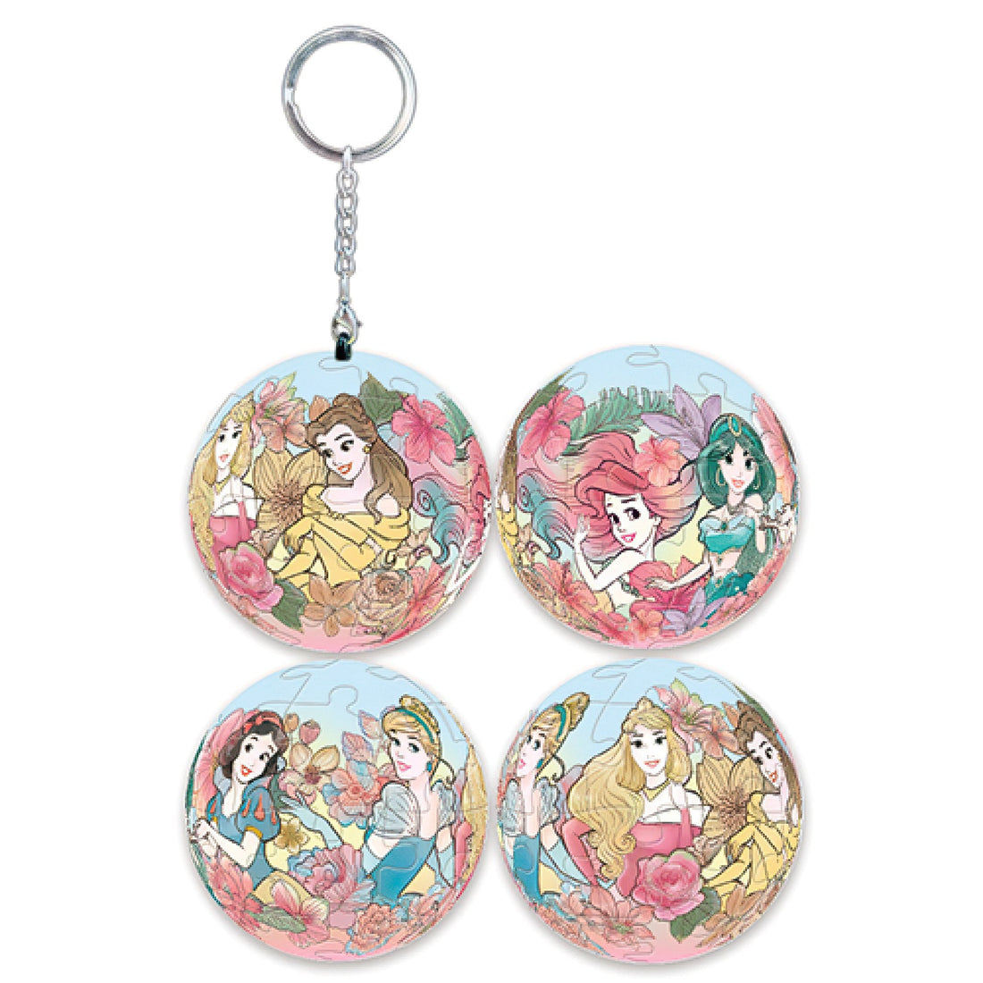 hundred-pictures-hpd0124150-disney-princess-5-24-pieces-plastic-keychain-puzzle