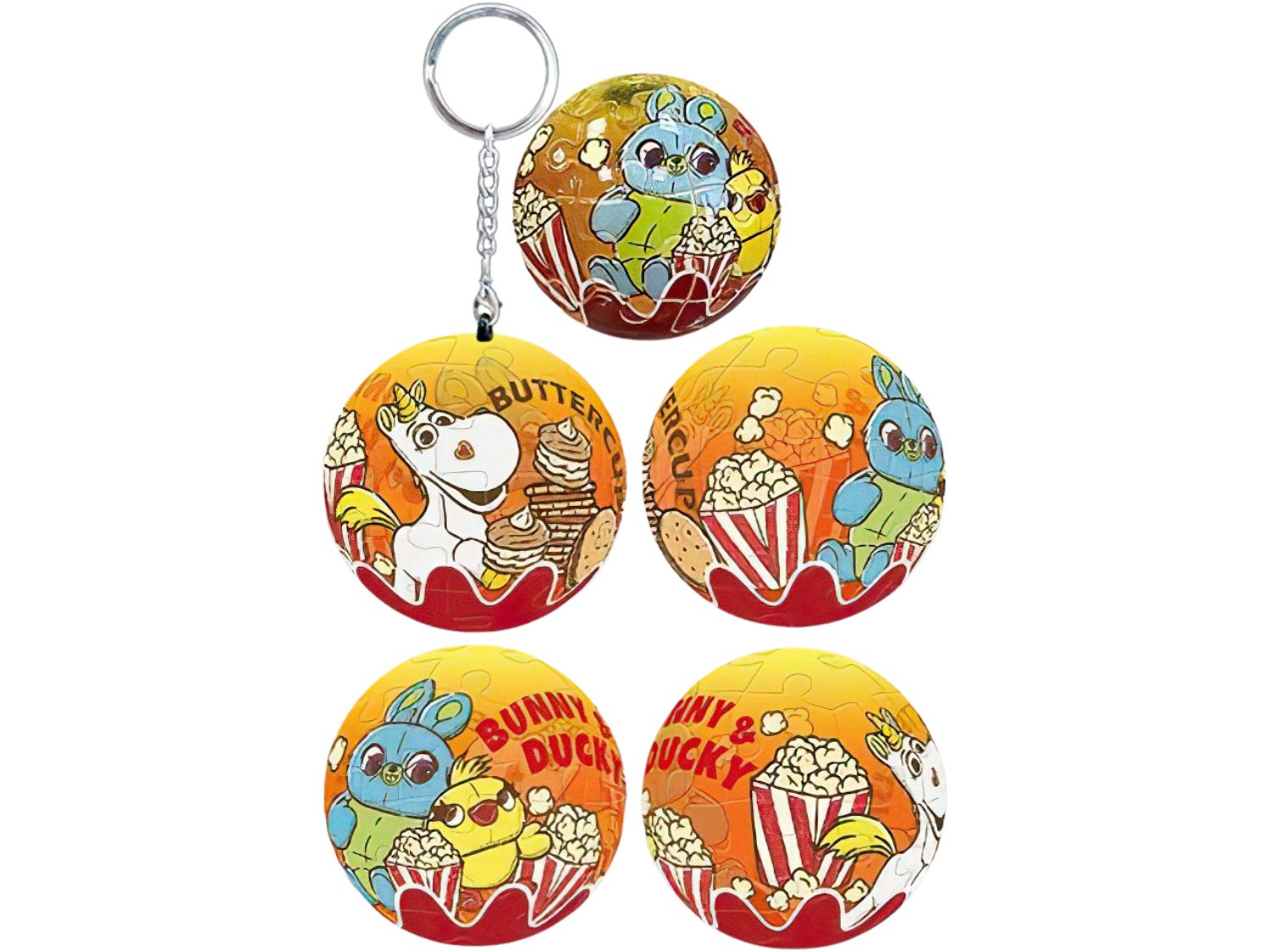 hundred-pictures-hpd0124194-disney-pixar-fluffy-(sweet-food-series)-popcorn-transparent-version-24-pieces-keychain-puzzle