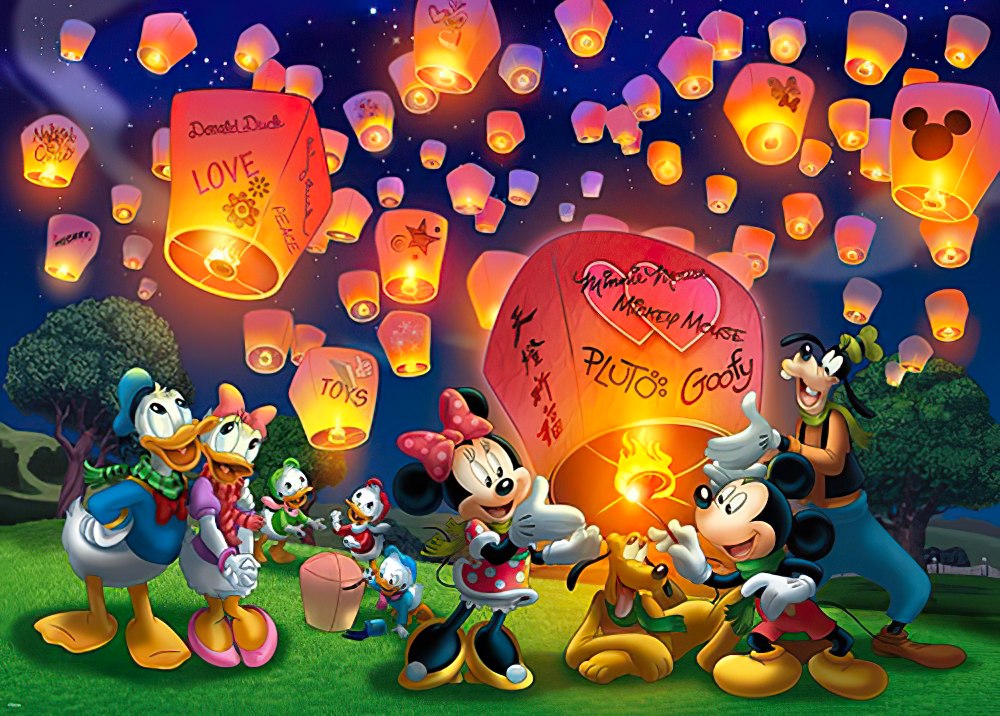 hundred-pictures-hpd01600-001-mickey-mouse-&-friends-sky-lanterns-1600-pieces-jigsaw-puzzle