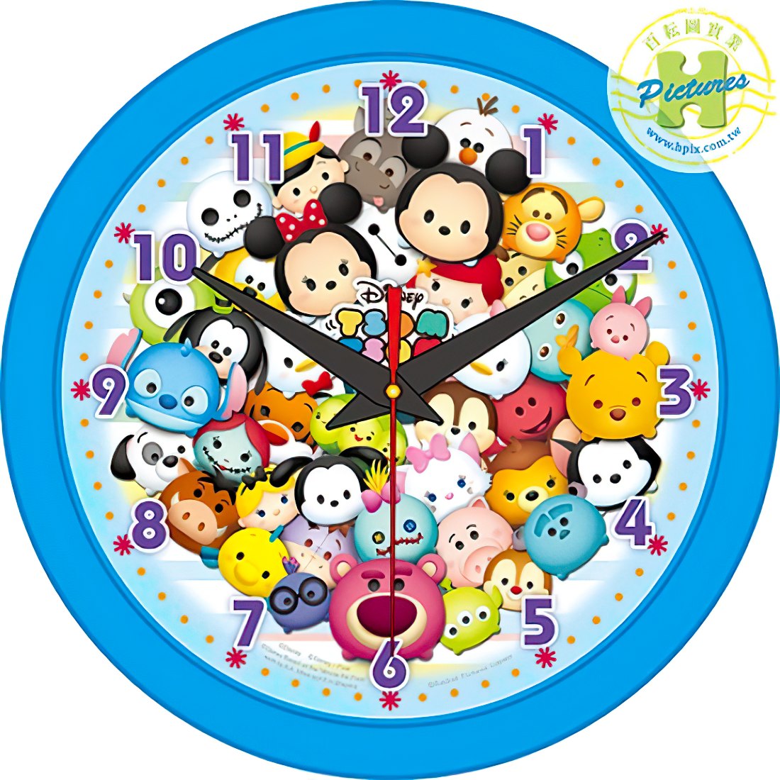 hundred-pictures-hpd0168-001-disney-tsum-tsum-clock-168-pieces-clock-puzzle