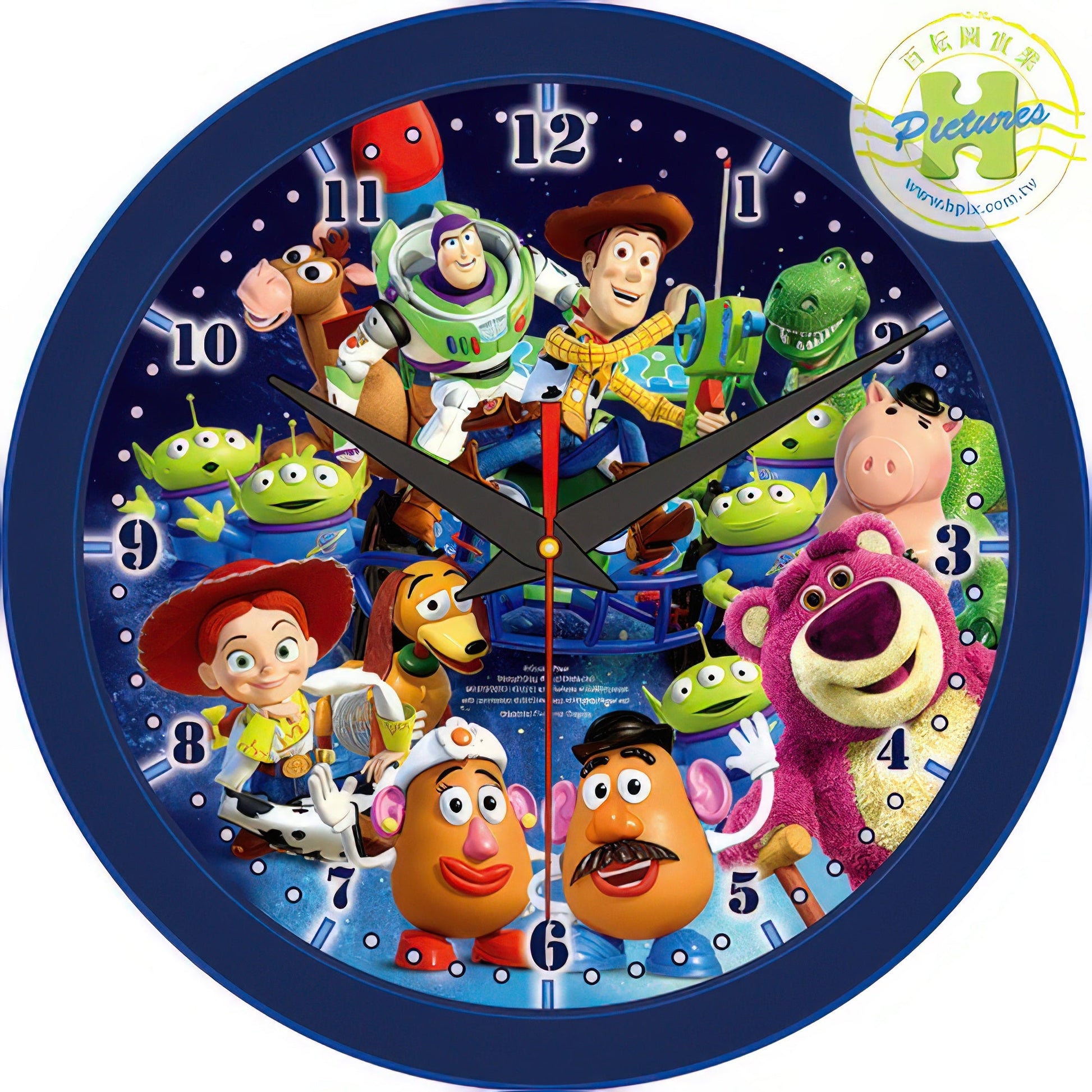 hundred-pictures-hpd0168-004-toy-story-168-pieces-wall-clock-puzzle