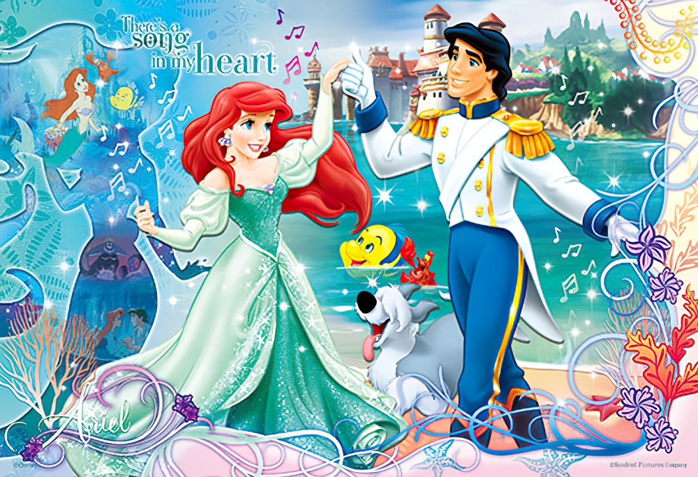 hundred-pictures-hpd0300s-192-the-little-mermaid-6-300-pieces-jigsaw-puzzle