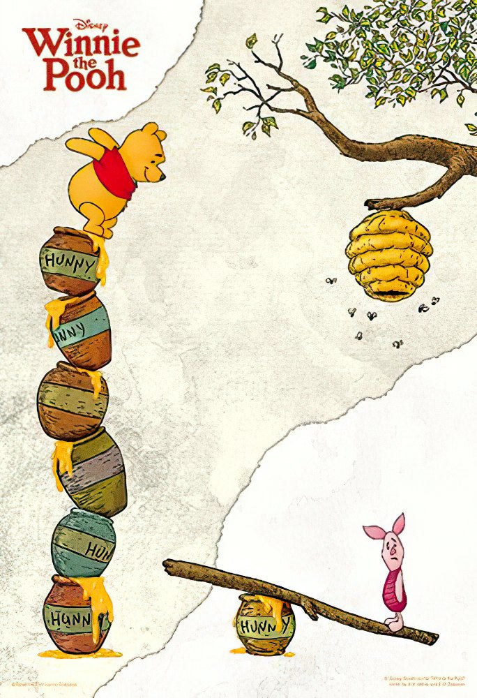 hundred-pictures-hpd0300s-231-winnie-the-pooh-(collection-poster-series)-(1)-300-pieces-jigsaw-puzzle