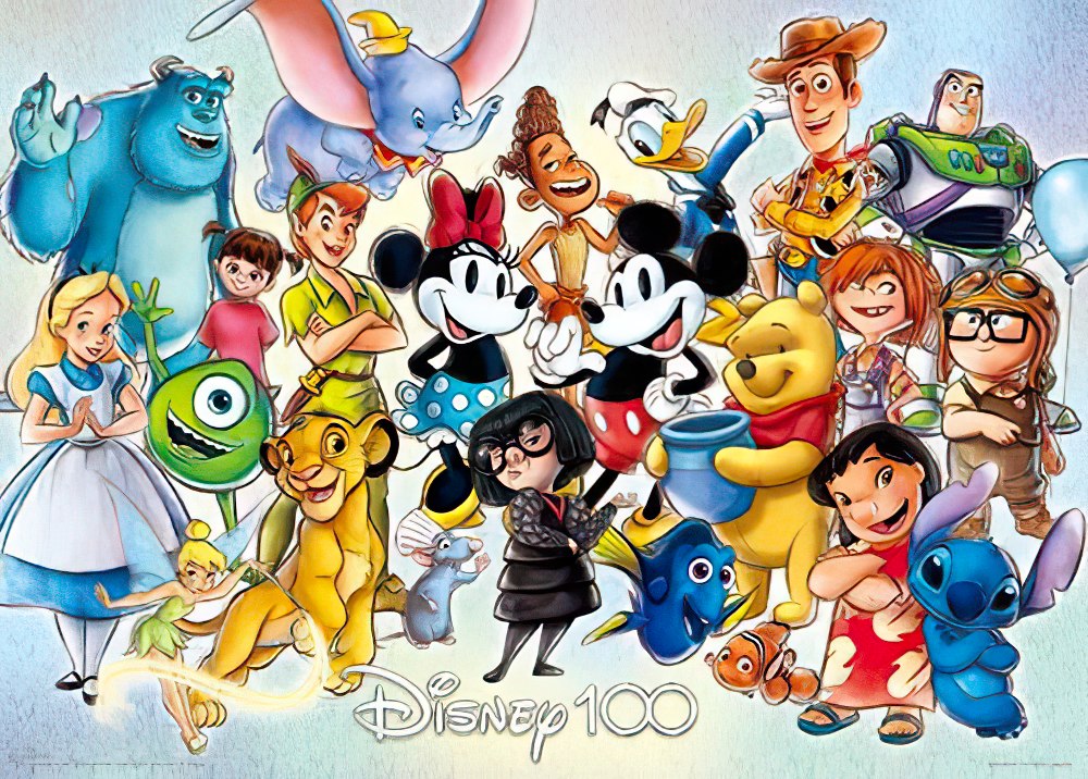 hundred-pictures-hpd0520-168-disney-(disney-100th-celebration)-classic-illustrations-520-pieces-jigsaw-puzzle